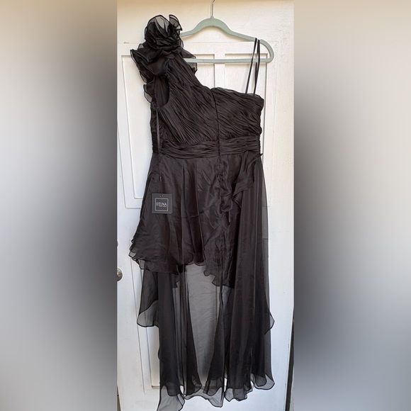 New with tags size 14 Mac Duggal Black High Low Dress - Picture 5 of 5